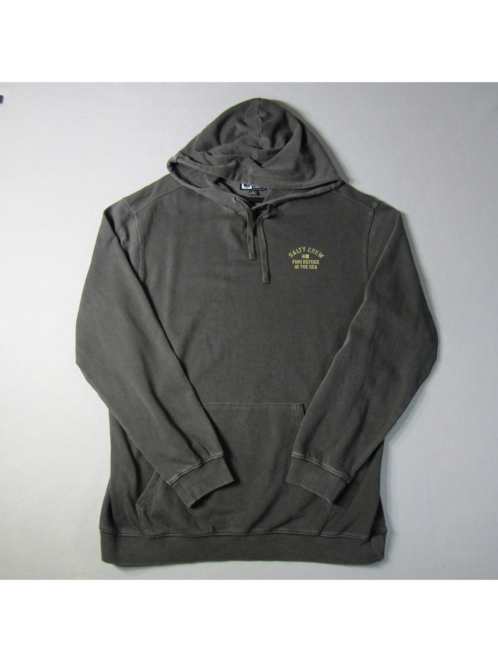 NWT Salty Crew Even Keel Vintage Fleece Hoodie Men's L Vintage Black